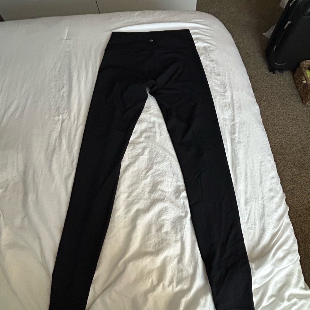 Black lulu leggings 8 tall